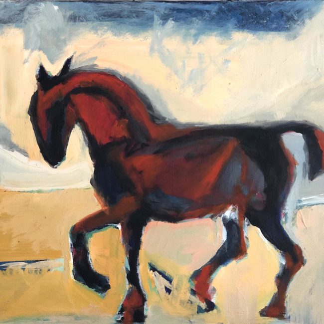 Le Piaffé - Dressage Onirique - 2019 - huile sur toile