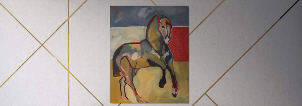 Exposition Cavalcade Onirique à la Médiathèque de Rosheim : exposition de peintures sur le thème du cheval, du 7 au 25 juin 2022.