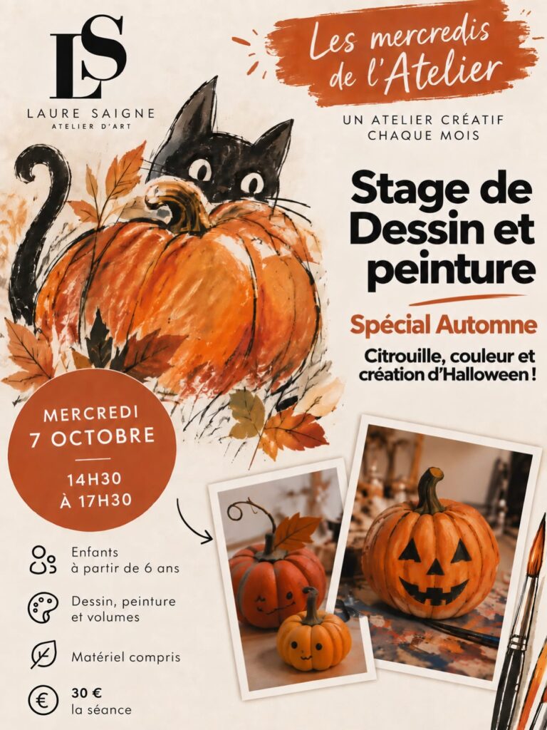mercredis créatif laure saigne dessin et peinture halloween